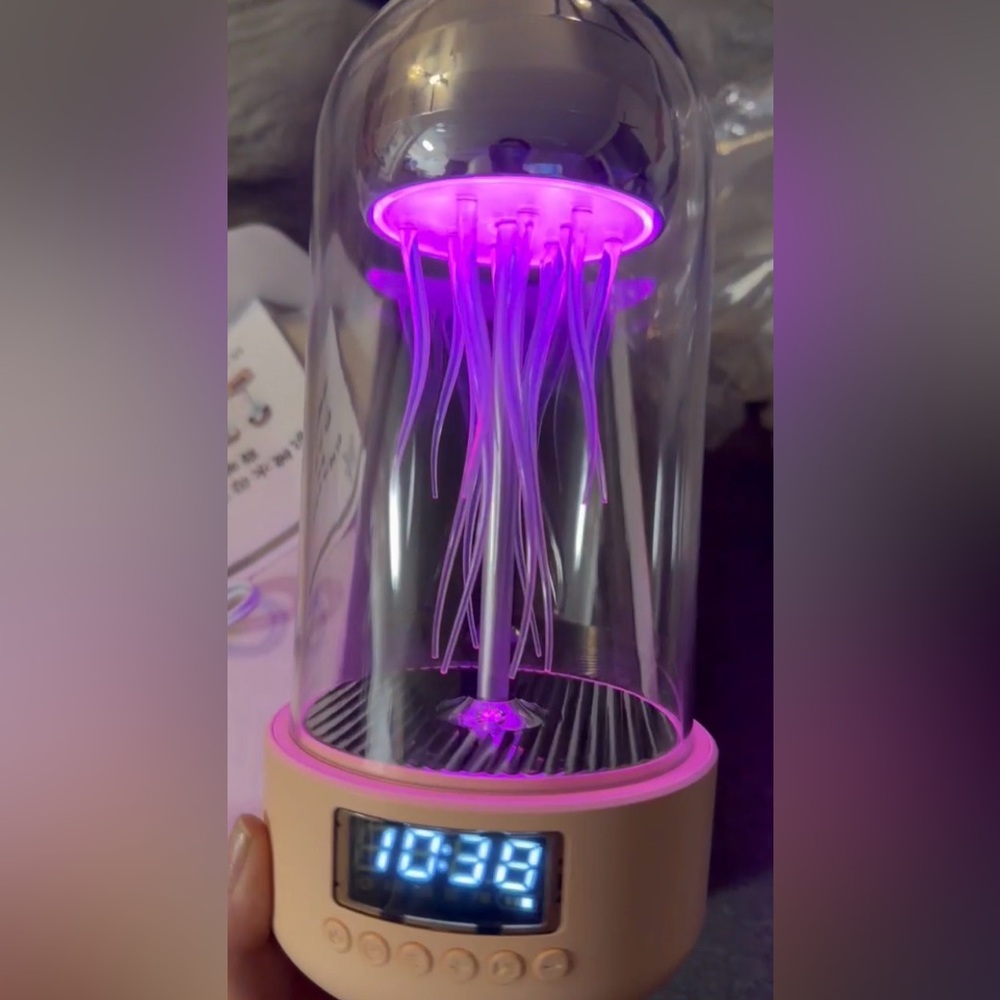 Motion Jellyfish Bluetooth speaker Clock with Colorful Light Display - Picture 15 of 16